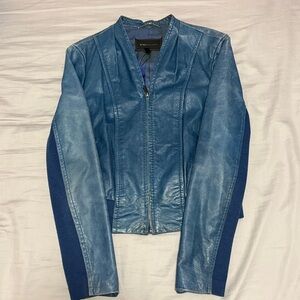 BCBG Max Azria Blue Rustic Jacket